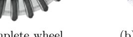 (a) Complete wheel (b) Dismantled wheel