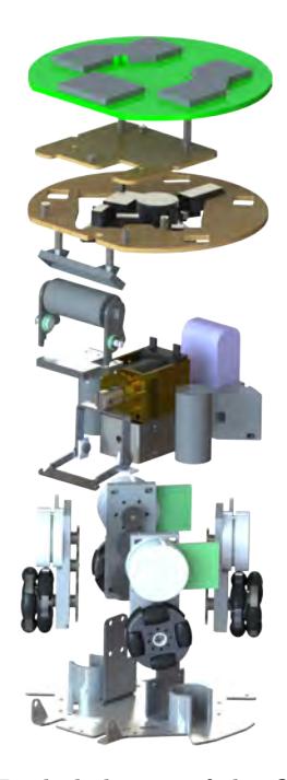 Fig. 1: Exploded view of the G4 robot