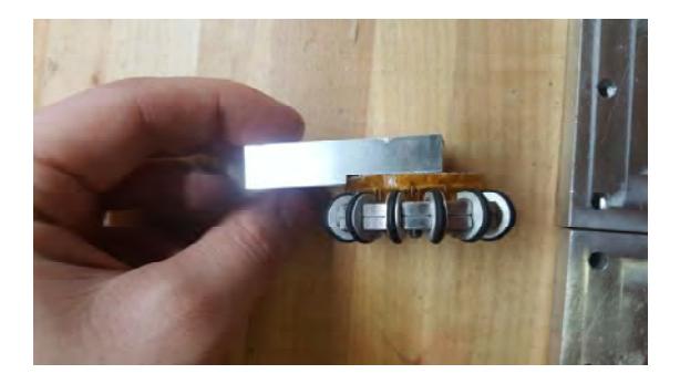 Fig. 5. View of the omni wheel-gear assembly.