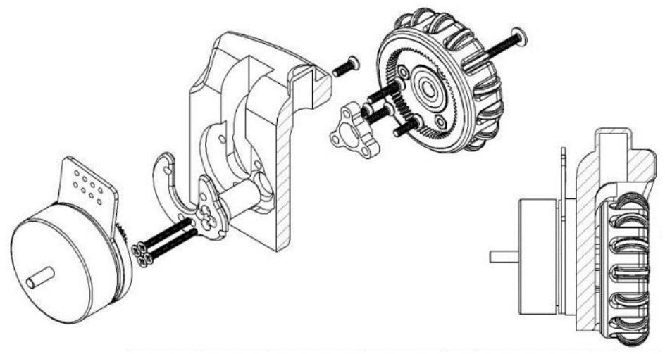 Sketch view of the wheel structure