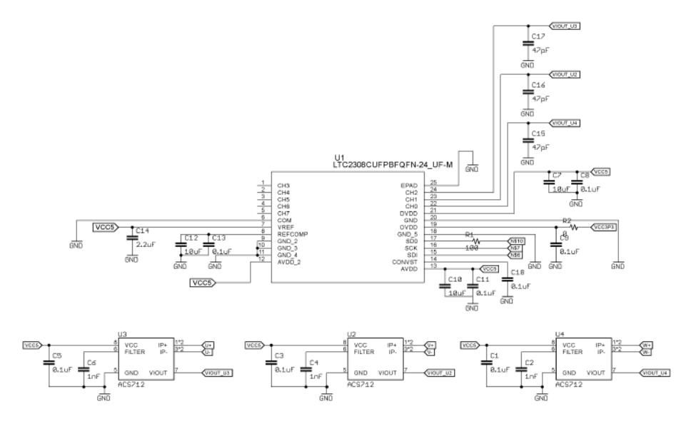 Fig. 5. The circuit diagram which loads current sensors