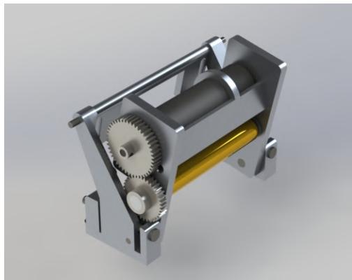 Fig. 1: CAD Model of the new Dribbler (continued)