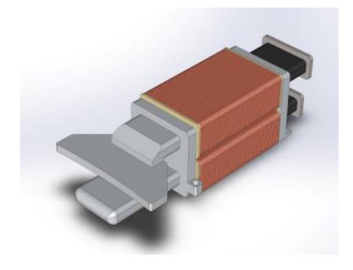 Fig. 2: CAD Model of the new Kicker Module
