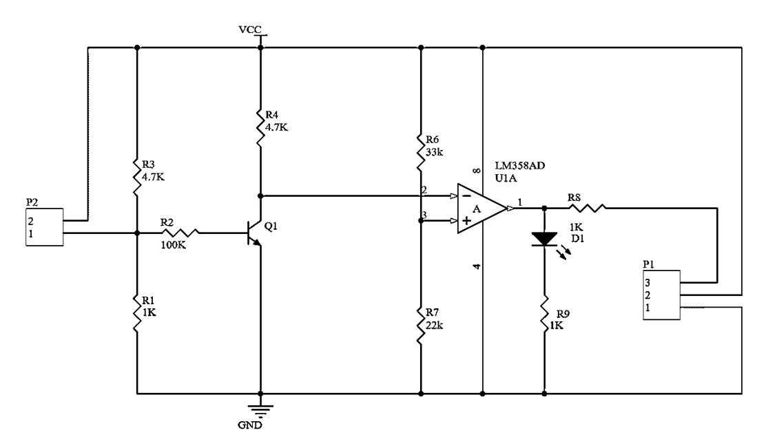 Fig. 7. Schematic of New Ball Detection Circuit