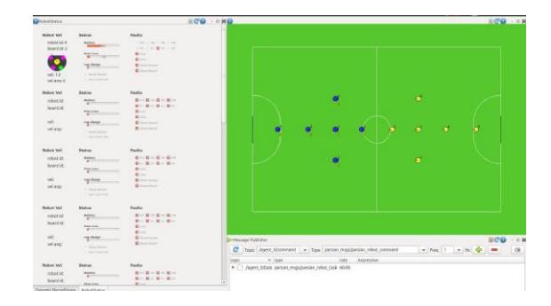 Fig. 10. Robot status and monitor widget in rqt