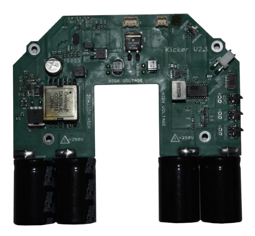 Fig. 5: Top view of new kicker board