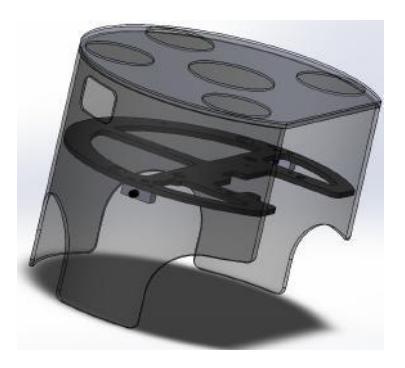 Redesigned Robot Shell with inserts to secure shell to robot frame