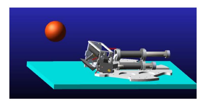 Fig. 8. Impact System Simulation with ADAMS