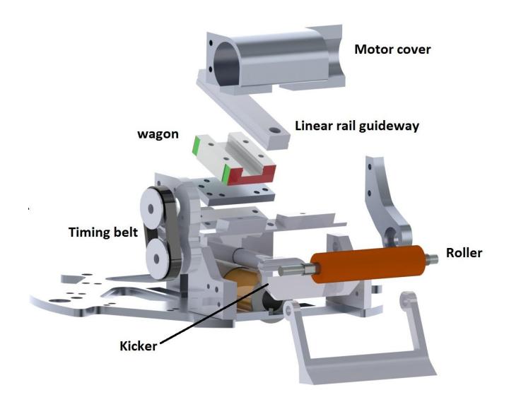 New Dribbling system and kicker mechanical parts