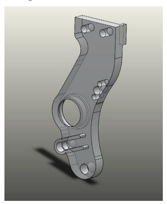 Fig. 1. The new dribbler & kicker mechanism arms.