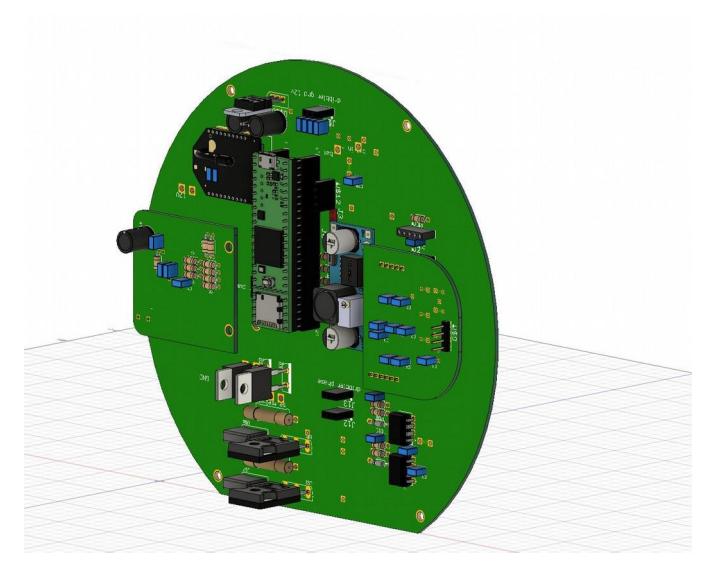 Fig. 1. AUTODESK Fusion 360 3D Circuit Boards.