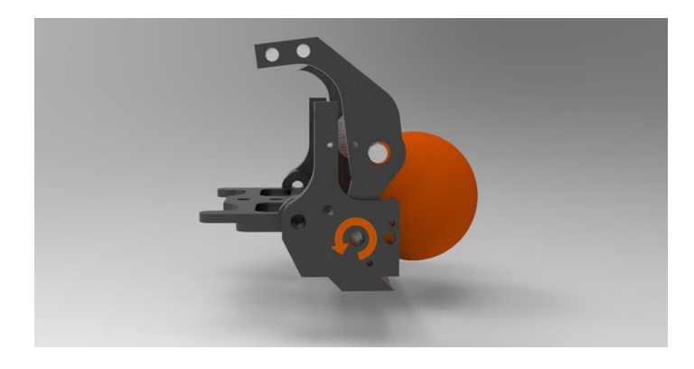 The old dribbler with one rotational axis