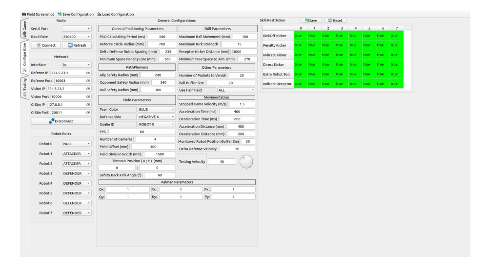 Fig. 9. Configuration tab.