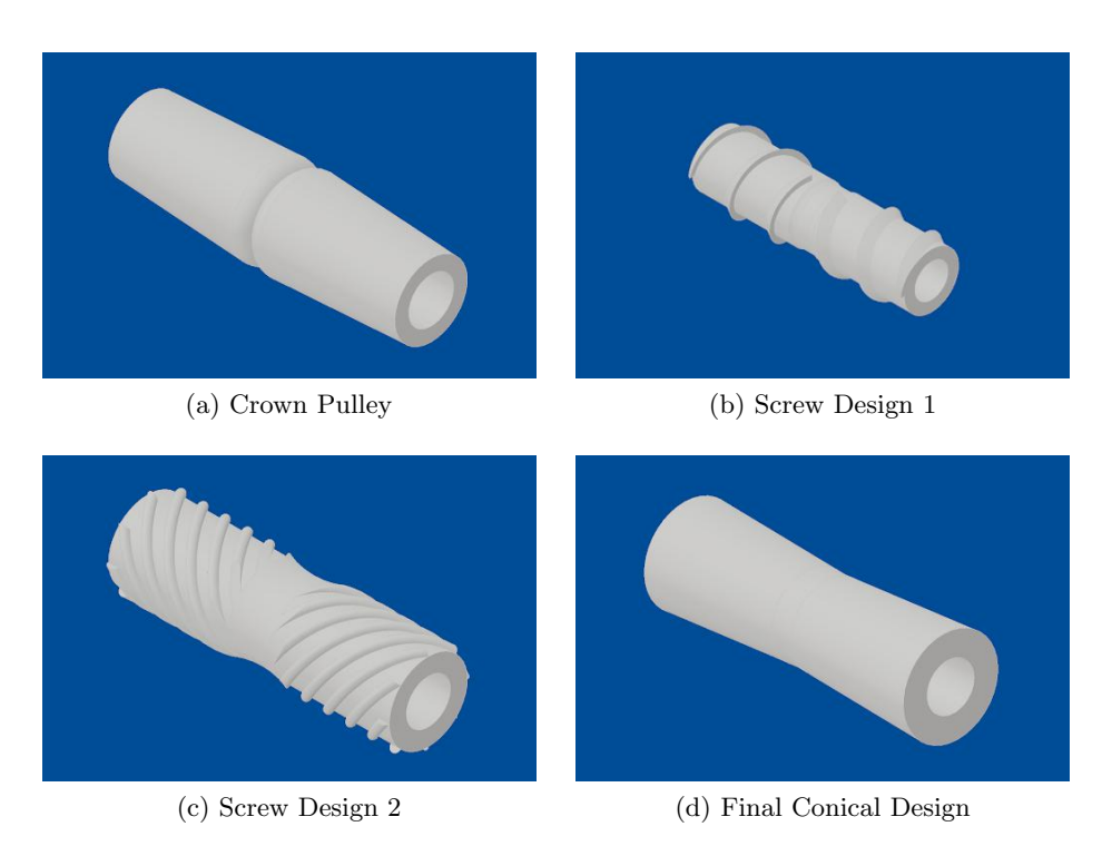 Fig. 5: Comparison between dribbler rollers
