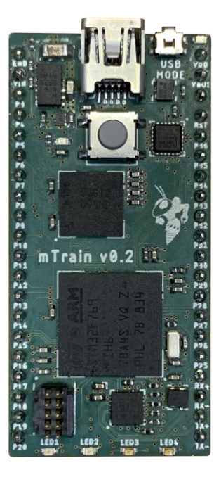Fig. 6: Top view of new microcontroller board