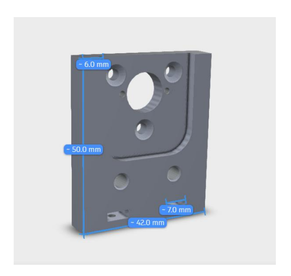 Fig. 2.5: Universal Motor Mount Design
