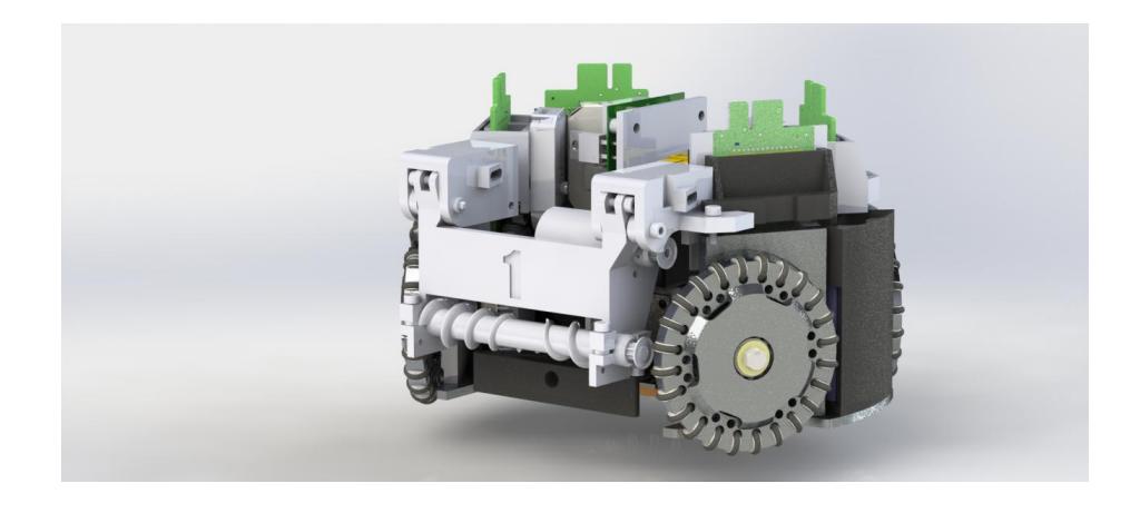 Fig. 4. Rendering of the mechanical parts of the new Epsilon robot