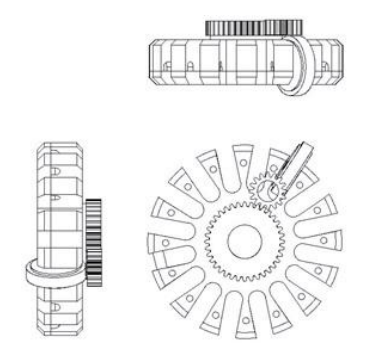 Fig. 1. The Gear Technical Drawing