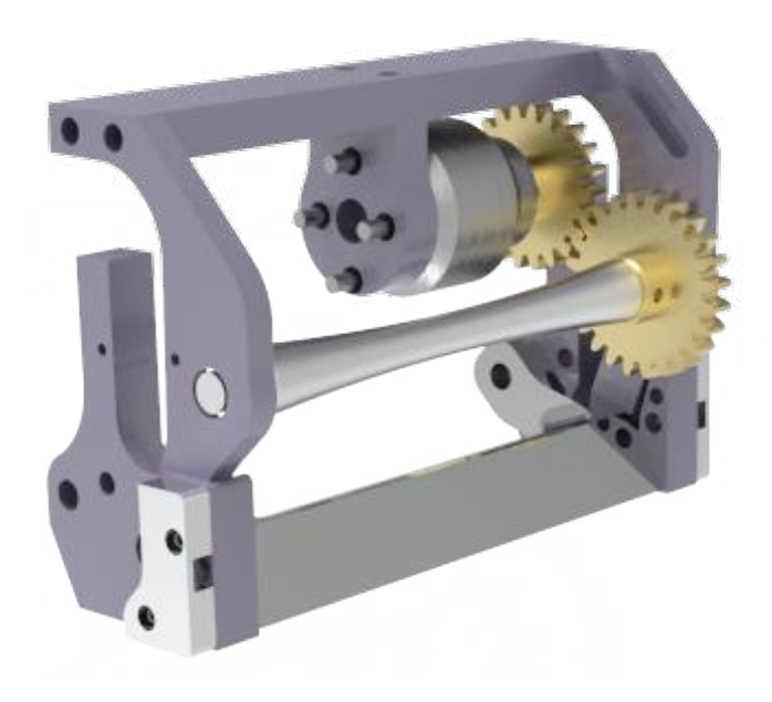 Fig. 4. The new dribbler system mechanism