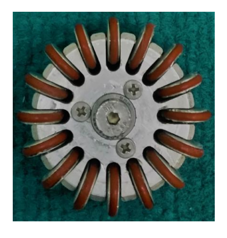 Fig. 7. The wheel with O-rings
