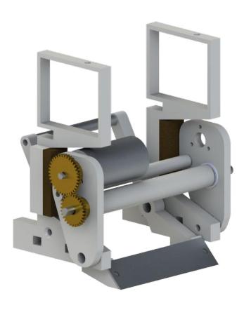 New chipper with adapted rotation point.