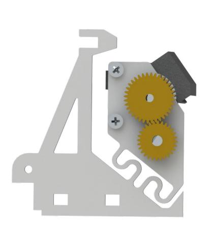 Previous design of the dribbler hinges.