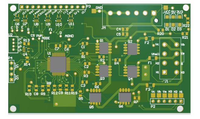 Motor Driver Board PCB, revision 2