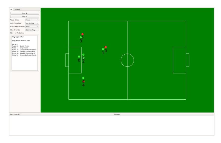 A Simulated Defense Scenario Shown in Our Visualizer