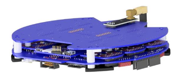Rendering of our new electronics stackup