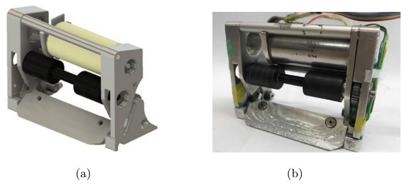 Proposed dribller (a)3D CAD image and (b)photo