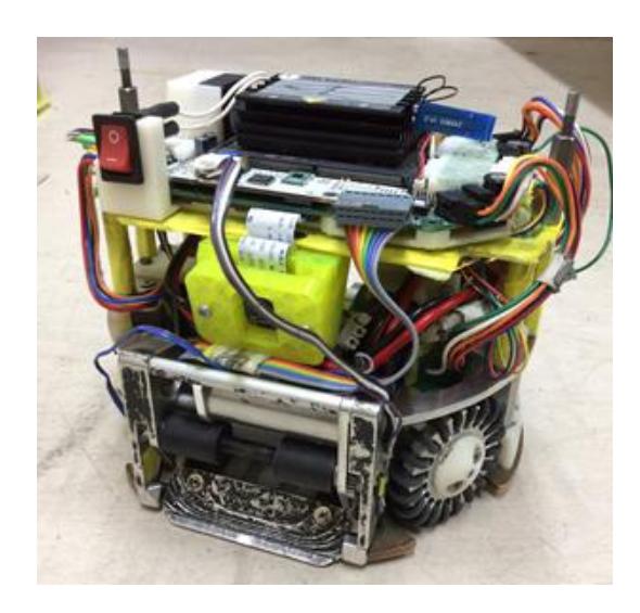 Local camera setting on front of the robot