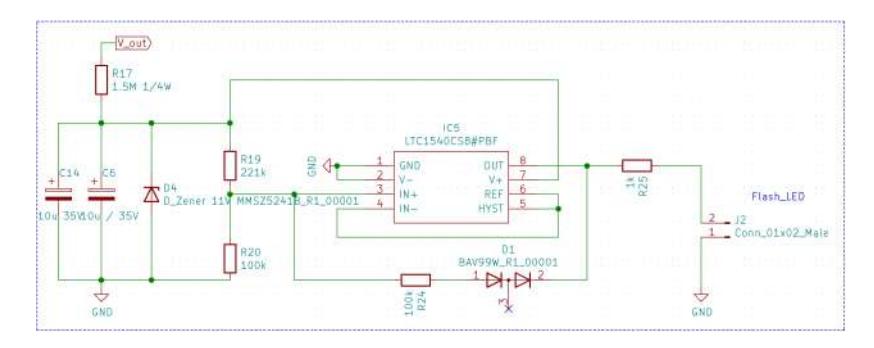 Fig. 10: Warning LED circuit