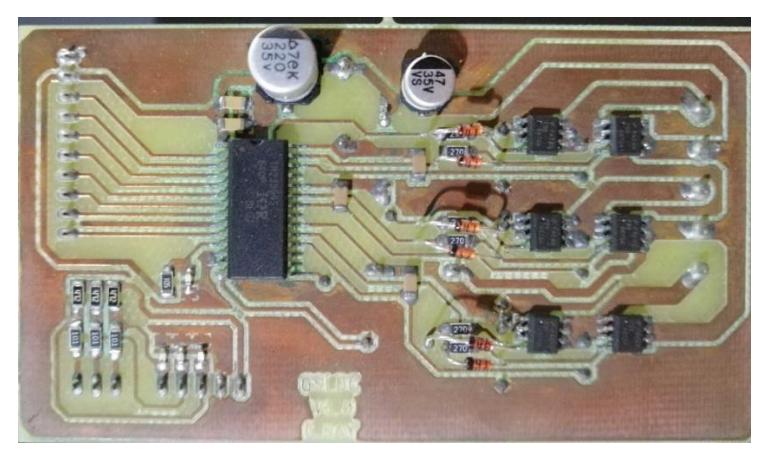 Fig. 4. Sinusoidal BLDC Motor Controller PCB.