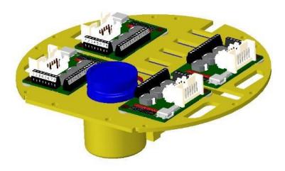 Figure 8: Electronic board holder assembled view.
