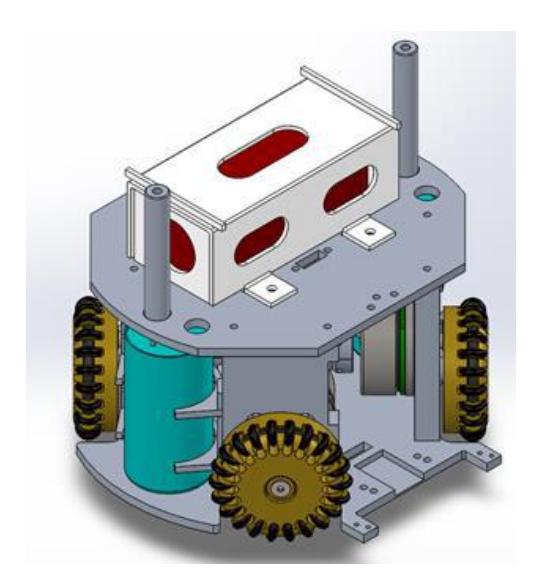 Fig. 2. Capacitor and battery placement