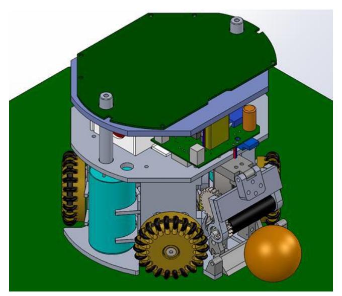 Fig. 4. Assembled Robot parts