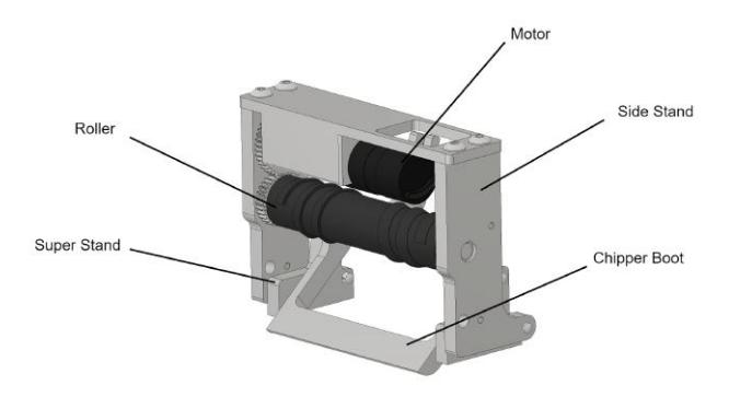 Fig. 3. This year's final dribbler design