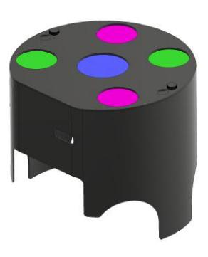 Fig. 5. The new single piece shell assembly