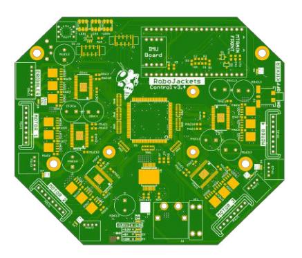 Fig. 6. The 2022 control board features higher capacity batteries and higher retention connectors.