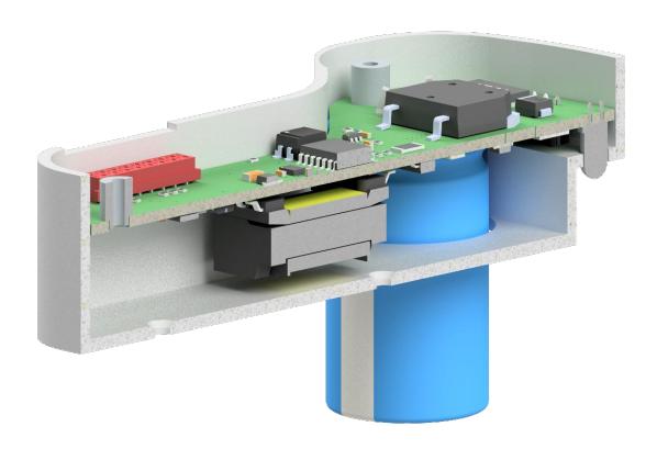Fig. 5: Kicker and its shielding in section, without top cover