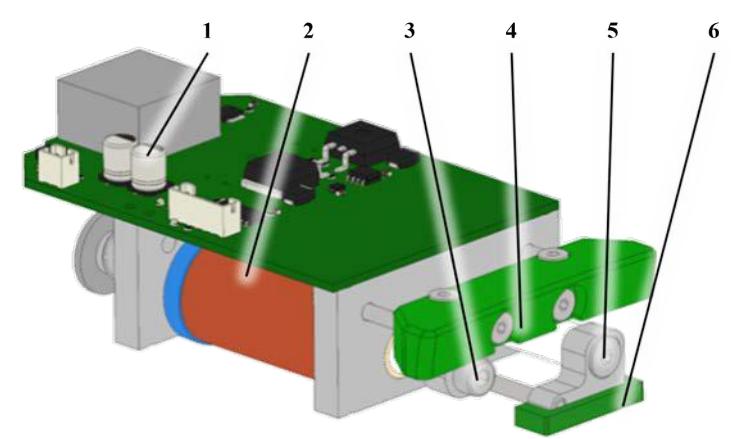 The parts of Parallel kickrer unit