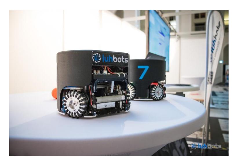 Fig. 1: Two robots of our first generation