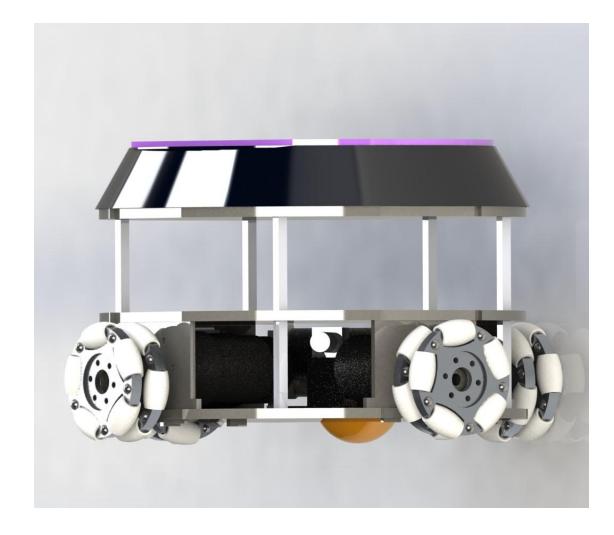 Fig. 2. The software simulated design of the robot skeleton body