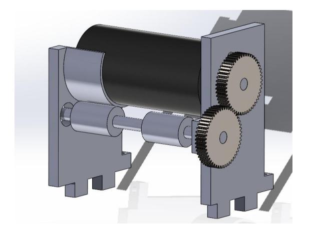 Fig. 6. Dribbler with fixed position roller