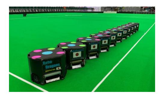 The seventh-generation RoboDragons robots in RoboCup 2022