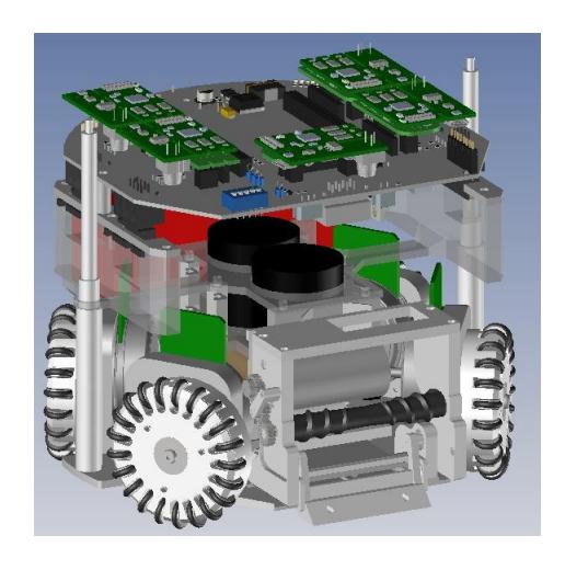 Fig. 1. CAD rendering of v2023 robot.