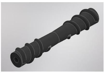 Fig. 5. Design of the dribbler bar.