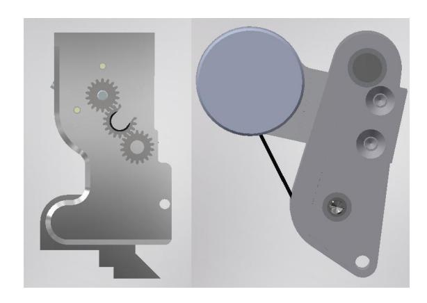 Fig. 7. Comparison between new and old dribbling damper.