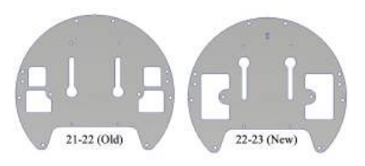 Comparison of 21-22 midplate with 22-23 midplate.