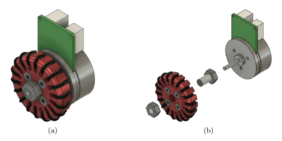 New drivetrain with motor to wheel connection.